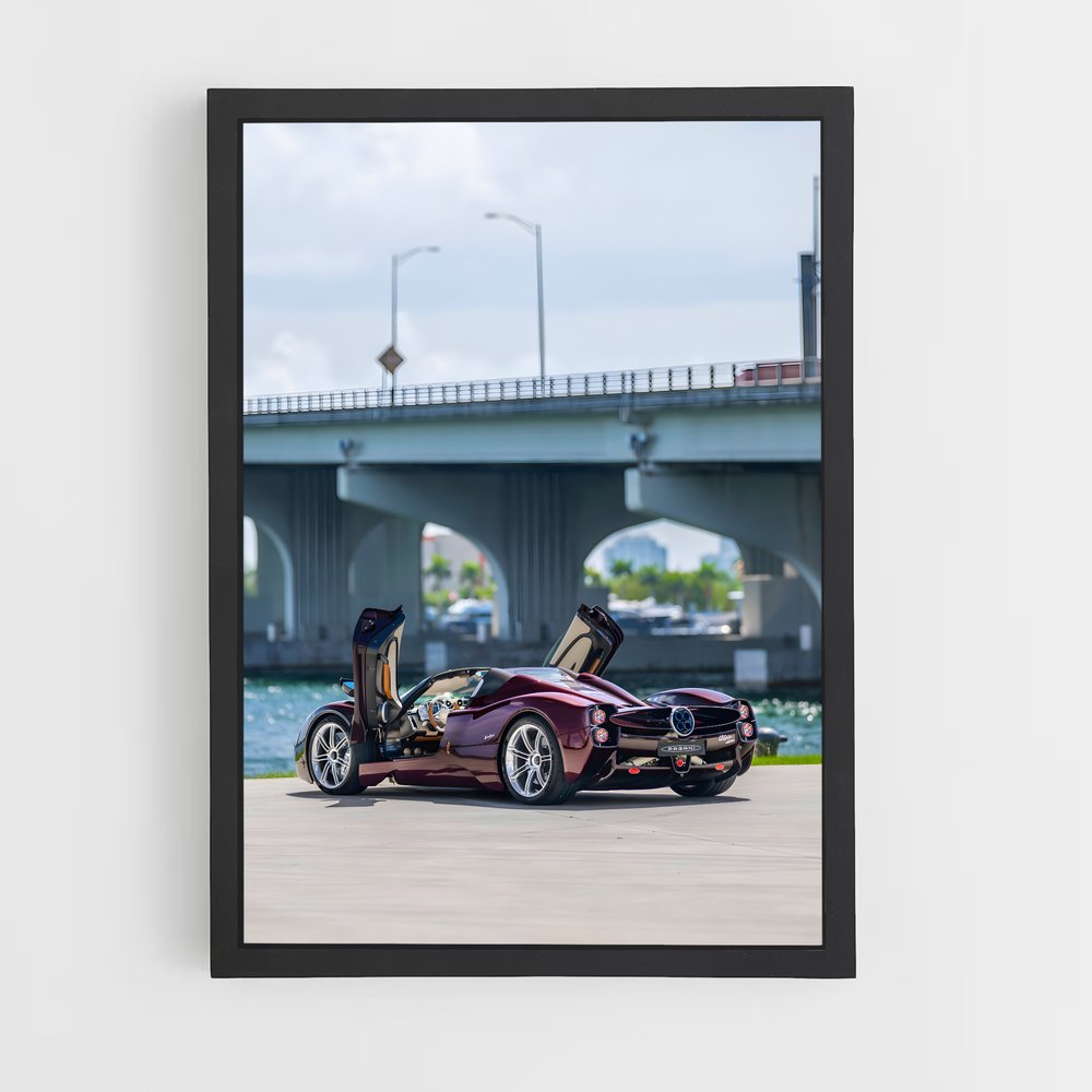 Poster Utopia Racer – affiche Pagani (vue 2)